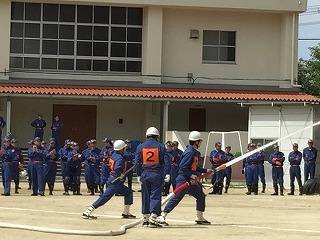 大東市消防団全体訓練